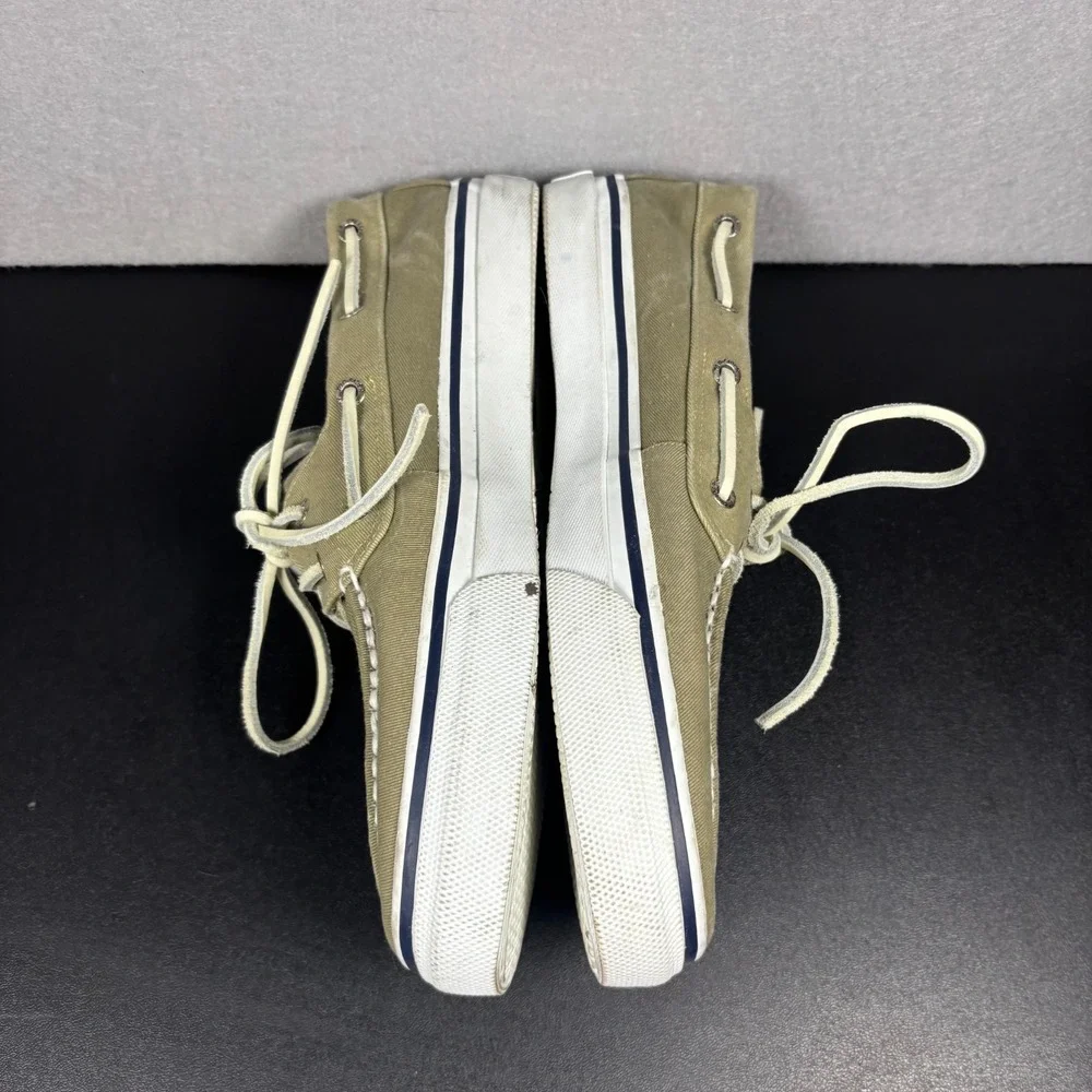 Sperry Top Sider Bahama Boat Shoes KHAKI/OYSTER  0561043 Mens Size 10.5M Loafers